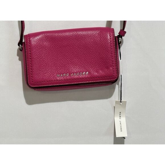 Marc Jacobs Pink Leather Crossbody Bag Cactus Flower New‎ Travel Party Concert - Picture 3 of 8